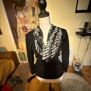 Bebe Black and White Polka Dot Accessory